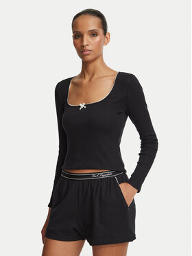 KARL LAGERFELD KARL LAGERFELD Піжама B4W45017 Чорний Regular Fit