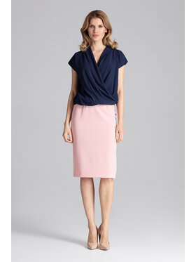 FIGL FIGL Halenka M652 Tmavomodrá Regular Fit