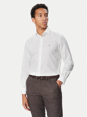 Tommy Hilfiger Tommy Hilfiger Hemd MW0MW43122 Weiß Slim Fit