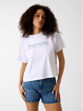 Guess Jeans Guess Jeans T-Shirt 181307 Biały Classic Fit