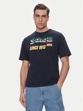 SCHOTT N.Y.C. SCHOTT N.Y.C. T-Shirt TSTRAVIS Tmavomodrá Regular Fit
