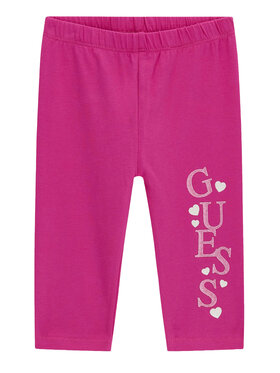 Guess Guess Legingi K6GB01 J1314 Rozā Slim Fit