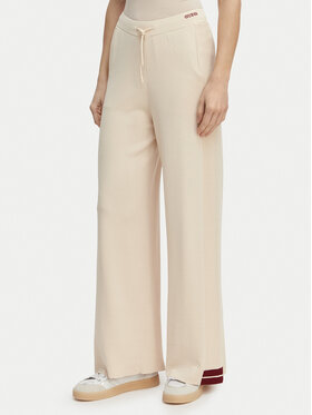 Guess Guess Teplákové nohavice V6GB06 Z0651 Béžová Wide Leg