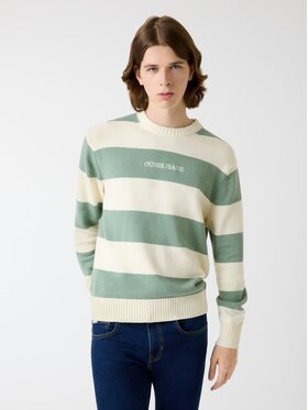 Guess Guess Sweter 168475 Zielony Classic Fit