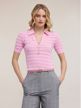 Motivi Motivi Sweter M168W003866N006 Różowy Regular Fit