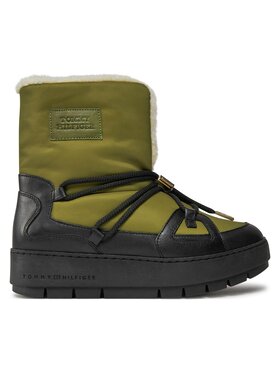 Tommy Hilfiger Tommy Hilfiger Μπότες Χιονιού Tommy Essential Snowboot FW0FW07504 Πράσινο