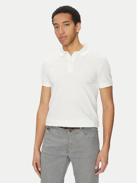 Geox Geox Polo marškinėliai M5511B T3240 F2128 Balta Regular Fit