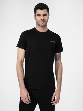 4F 4F T-Shirt 4FSS23TTSHM359 Μαύρο Regular Fit