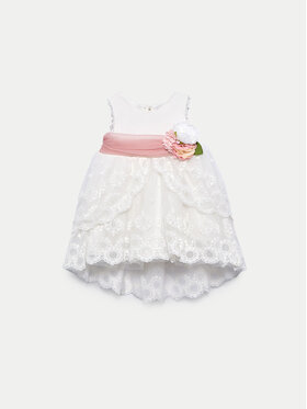 Abel & Lula Abel & Lula Елегантна рокля 5012 Бял Regular Fit