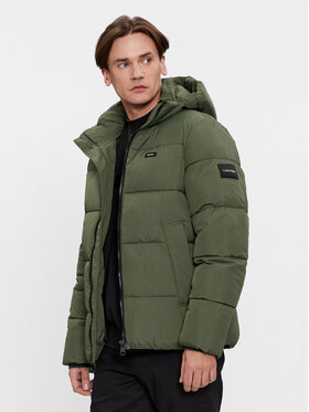 Calvin Klein Calvin Klein Geacă de iarnă Crinkle K10K110336 Verde Regular Fit