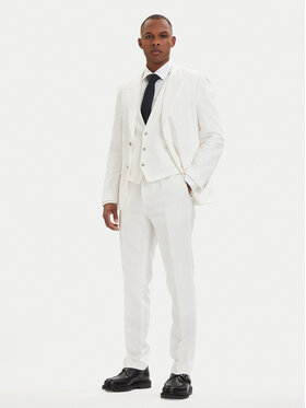 HUGO HUGO Obleka Henry 50559672 Kremna Slim Fit