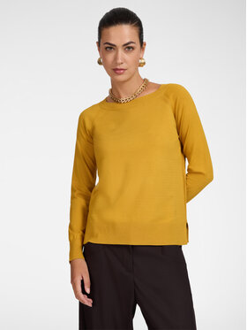 Elena Mirò Elena Mirò Sweter M022Z000782N018 Żółty Regular Fit