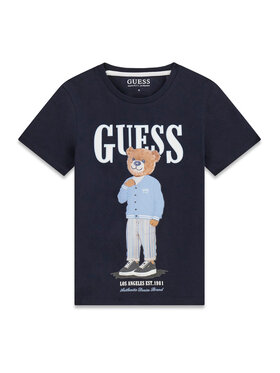 Guess Guess Tricou L6GI09 K8HM4 Bleumarin Regular Fit