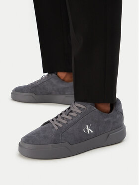 Calvin Klein Calvin Klein Laisvalaikio batai Chunky Laceup Su YM0YM01453 Pilka