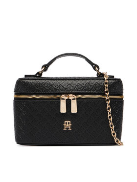 Tommy Hilfiger Tommy Hilfiger Τσάντα Th Icon Chain Vanity Bag Mono AW0AW19021 Μαύρο