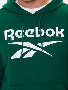 Reebok Majica Dugih Rukava Identhlty Big Logo 100076427 Zelena Regular Fit