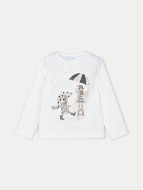 Mayoral Mayoral Blusa 4067 Écru Regular Fit