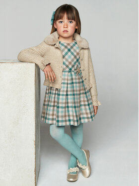 Mayoral Mayoral Elegantne kleit 4914 Roheline Regular Fit