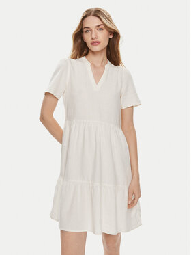ONLY ONLY Sukienka letnia Tiri-Caro 15310970 Biały Regular Fit