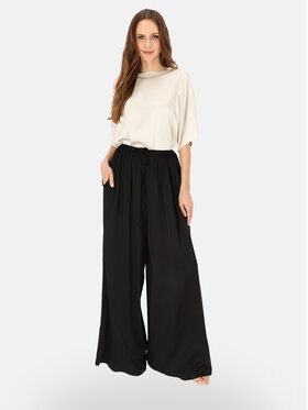 L’AF L’AF Spodnie materiałowe Sheron Czarny Wide Leg