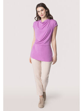 QUIOSQUE QUIOSQUE Bluzka 1UC003 Fioletowy Regular Fit