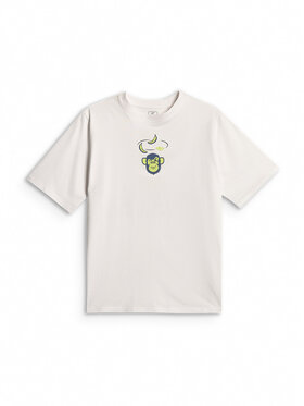 4F 4F T-Shirt T-SHIRT GALLERY Biały Loose Fit