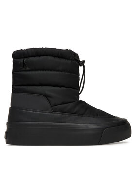 Calvin Klein Calvin Klein Snehule Vulc Flatf Snowboot Nylon Mix Mg YW0YW01977 Čierna