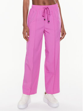 United Colors Of Benetton United Colors Of Benetton Kalhoty z materiálu 40K6DF035 Růžová Relaxed Fit