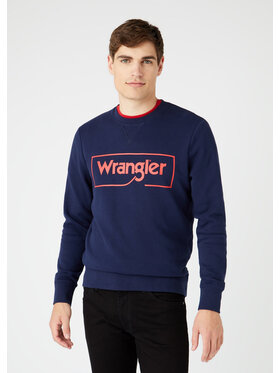 Wrangler Wrangler Felpa FRAME LOGO Blu Regular Fit