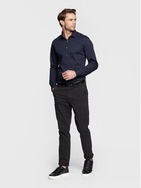 Calvin Klein Srajca K10K108229 Mornarsko Modra Slim Fit