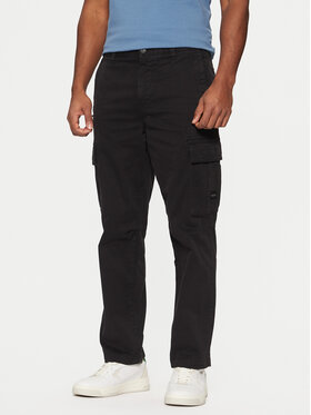 BOSS BOSS Szövet nadrág Sisla-7 50523149 Fekete Regular Fit
