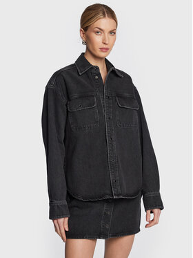 Samsøe Samsøe Samsøe Samsøe Jeansová bunda Ellen F22400111 Černá Regular Fit