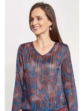 QUIOSQUE QUIOSQUE Bluzka 2KC004852 Granatowy Regular Fit