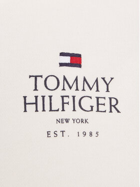 Tommy Hilfiger Majica Dugih Rukava Logo Print KB0KB09193 Bijela Regular Fit