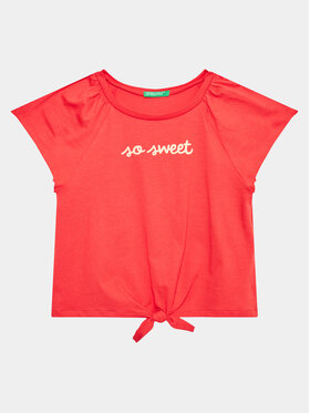 United Colors Of Benetton United Colors Of Benetton T-shirt 3096G108Y Rosso Regular Fit