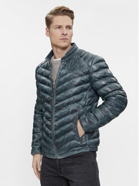Milestone Milestone Lederjacke Msiseo 411013 60310 Türkisfarben Regular Fit