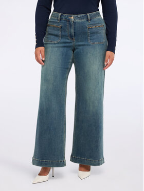 Fiorella Rubino Fiorella Rubino Jeansy P427T005037N024 Niebieski Flare Fit