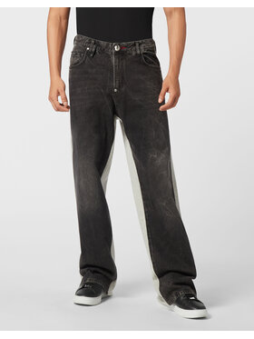 PHILIPP PLEIN PHILIPP PLEIN Jeansy 25865 Šedá Loose Fit