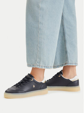 Tommy Hilfiger Tommy Hilfiger Сникърси Th Chic Sneaker Elevated FW0FW09400 Тъмносин