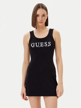 Guess Guess Rochie de zi V5GK06 K8RT2 Negru Slim Fit