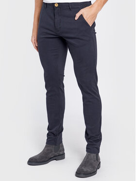 Blend Blend Kalhoty z materiálu Natan 20703472 Tmavomodrá Regular Fit