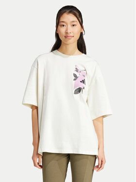 adidas adidas Футболка Lens Elevated Graphic JN6574 Білий Oversize