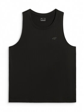 4F 4F Tank top BASIC 5 Czarny Regular Fit