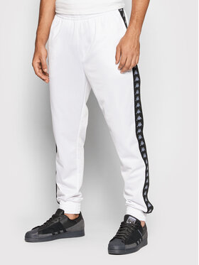 Kappa Kappa Spodnie dresowe Jelge 310013 Biały Regular Fit