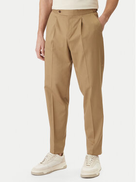 BOSS BOSS Spodnie materiałowe 50556704 Beżowy Regular Fit