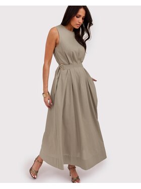 TOTU TOTU Sukienka letnia CELINE Beżowy Regular Fit