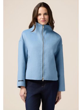 Oltre Oltre Cappotto 8678J000201N004 Turchese Regular Fit