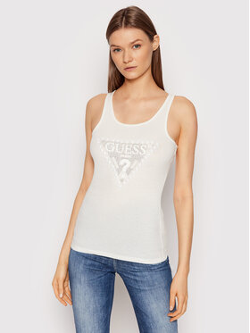 Guess Guess Top W2RP00 K1811 Blanc Slim Fit