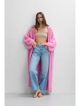 Fobya Fobya Kardigan F2111 Różowy Basic Fit