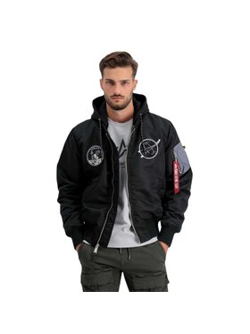 Alpha Industries Alpha Industries Kurtka przejściowa AI.108108-285 Czarny Regular Fit
